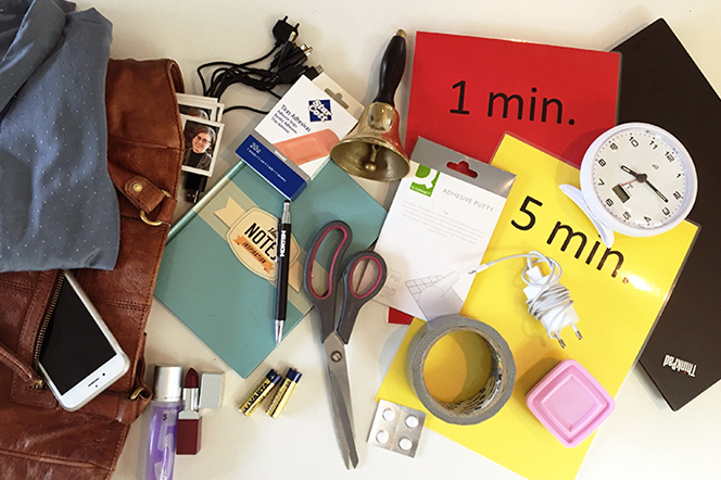Her er (vigtigste) 24 ting, du altid have med i taske, når du holder arrangementer