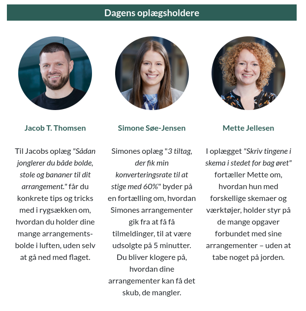 Tabel med billeder